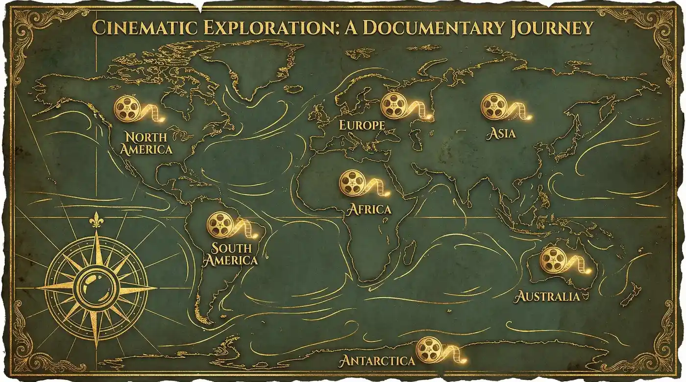 神秘视频 影像地图 - 全球纪录片资源分布